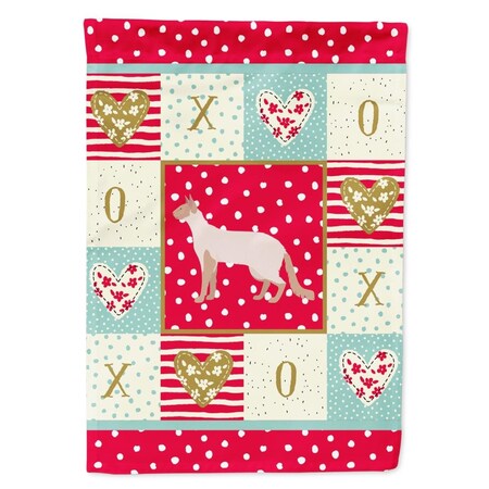 Carolines Treasures 28 x 0.01 x 40 in. Colorpoint Longhair No.2 Cat Love Canvas House Flag CK5585CHF